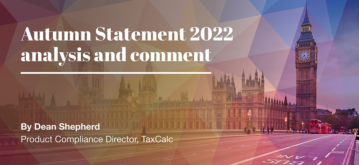 November 2022 Autumn Statement analysis and comment