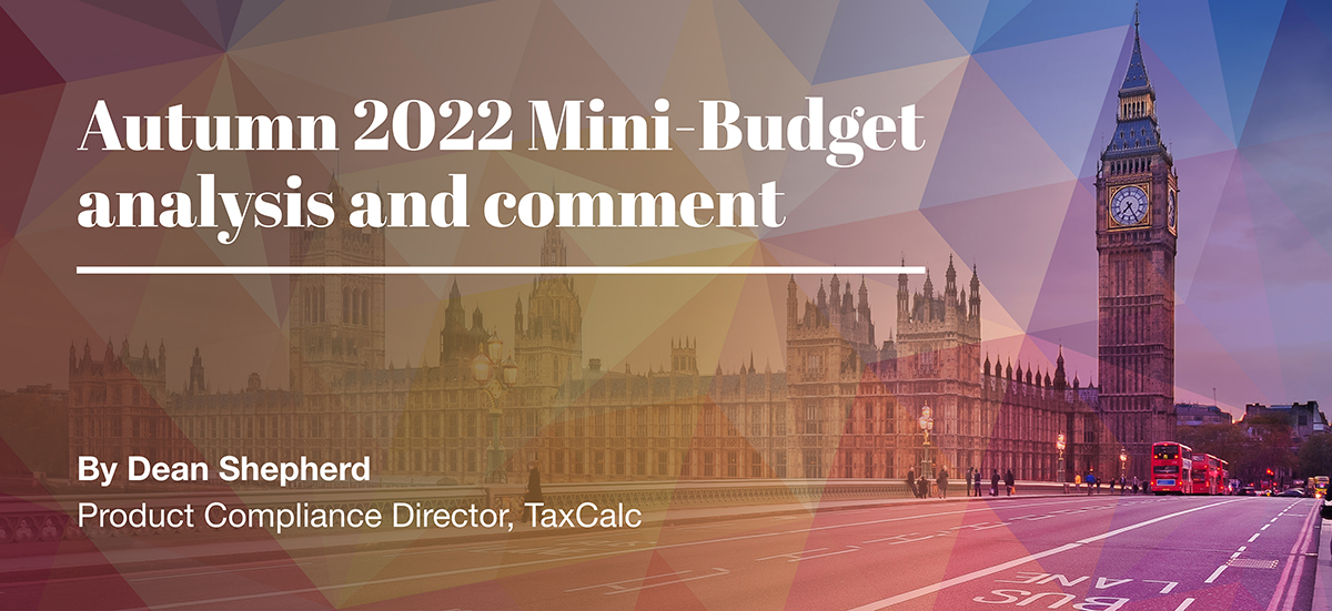 Autumn 2022 Mini-Budget analysis and comment
